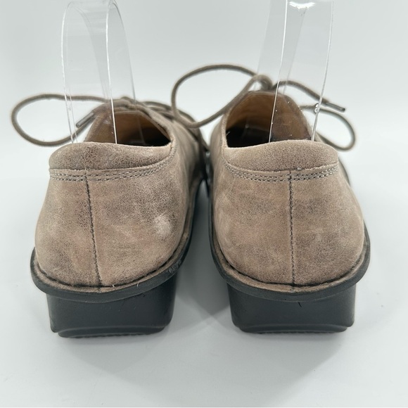 Alegria womens flats size 39 brown nubuck lace up orthopedic nursing - Picture 4 of 11